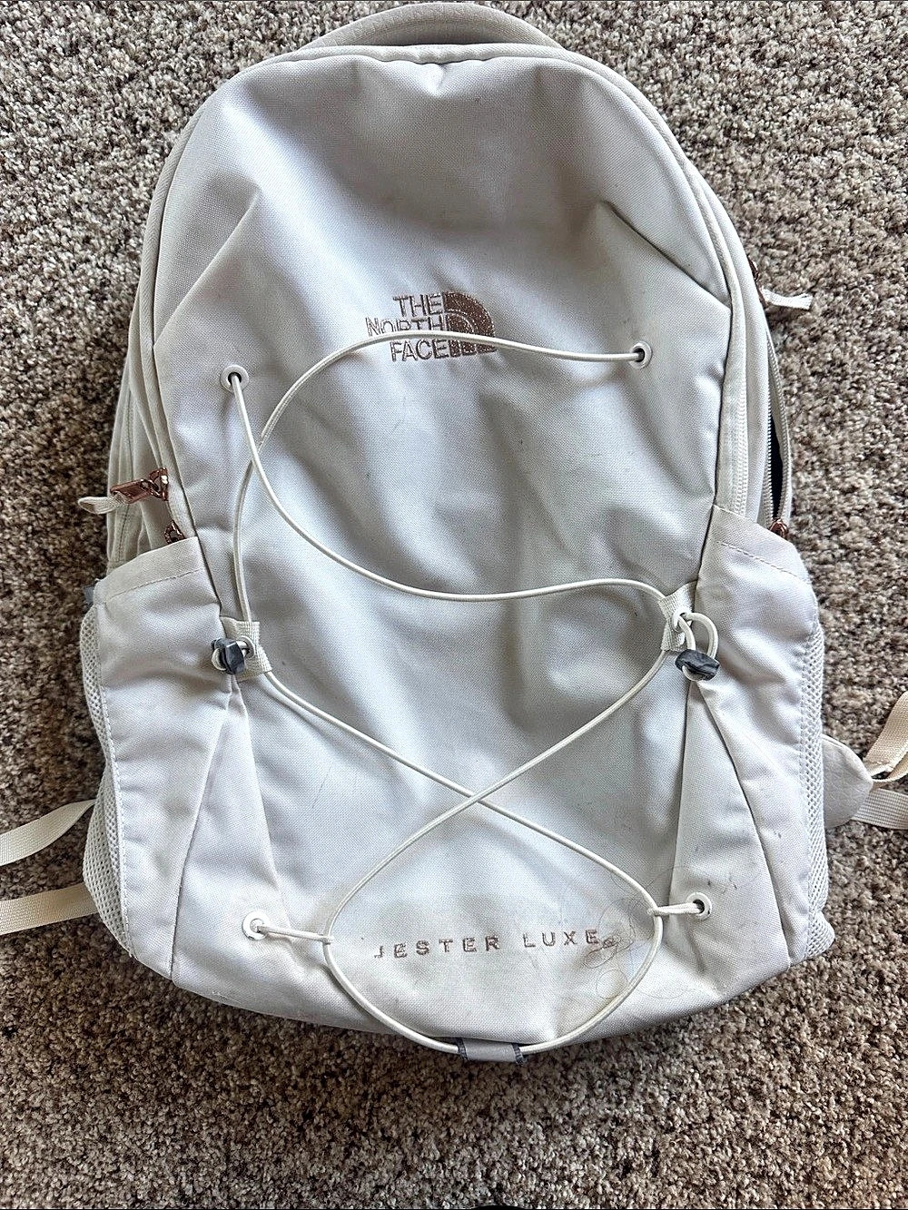 The North Face Jester Luxe White Backpack